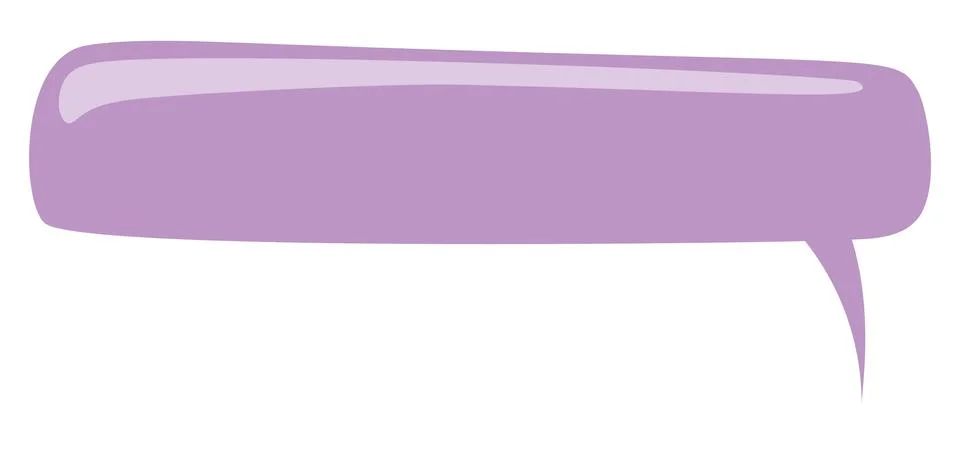 Violet paper bubbles for speech on an white background. Abstract design. Vect Stock Illustration