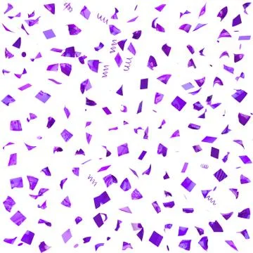 Violet paper in flight isolated on a white background Stock Illustration