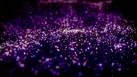 Violet Particle Wave Bokeh Stock Footage 249529814