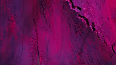 Violet-pink paint cracks with a wave 스톡 동영상 163523636