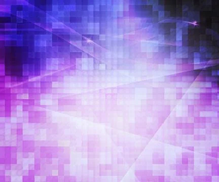 Violet pixels abstract background Stock Illustration