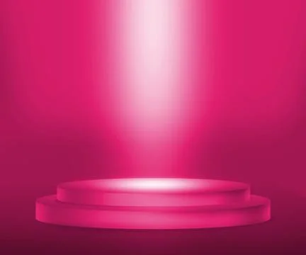 Violet podium room Stock Illustration