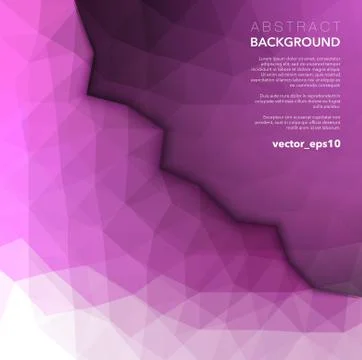 Violet polygonal geometric background. Stock Illustration