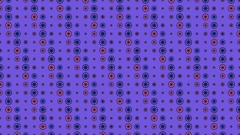 Violet Pop Art Halftone Repeating Pattern Loop Stock Footage 342584418