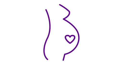 Violet pregnant white Stock Footage 220771841