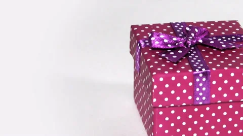 Violet present rotate loop Stock Footage 32352284