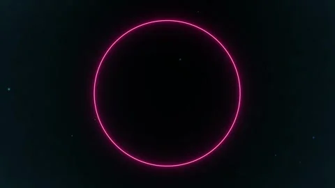 Violet pulsating circle with lightning elements Stock Footage 251637221