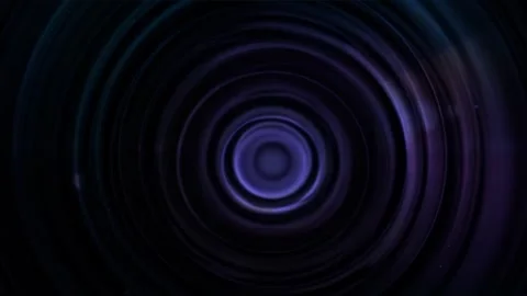 Violet Pulse — Circular Abstract Waves Stock Footage 312070992