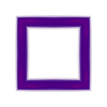 Violet purple square mount with clear white copyspace Stock Illustration