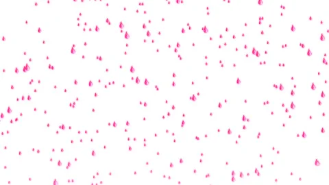 Violet Raindrops On a White Background Stockbeeldmateriaal 145380978