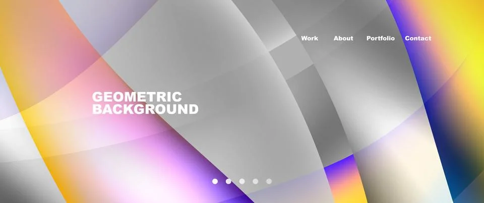 Violet rectangle and triangle in rainbow sky graphics Stock Illustration