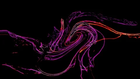 Violet-red spiral waves on a black background 库存影片 126024462