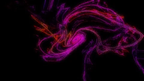 Violet-red spiral waves Stock Footage 261738197