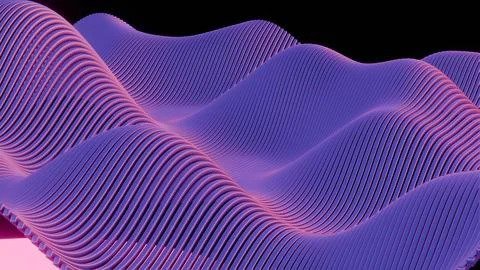 Violet Rhythms: A Symphony of Line and Light Stock Illustration