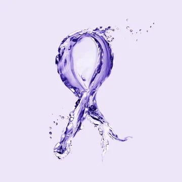 Violet Ribbon ss DT Illustrazione stock