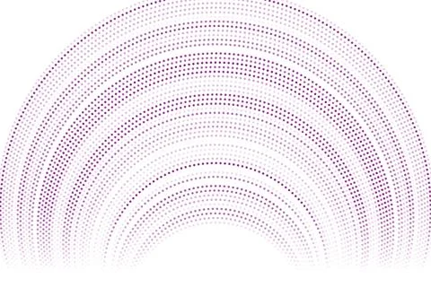 Violet round dotted lines abstract minimal tech background 스톡 일러스트