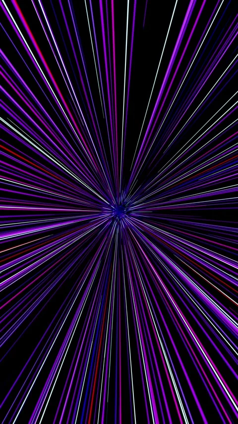 Violet science fiction tunnel  - 3D 4k animation Stock Footage 311047579