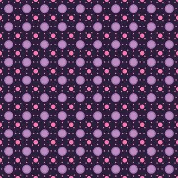 Violet seamless pattern with diffrent circles, Abstract background. Stock Photos