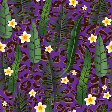 Violet Seamless pattern Stock Illustration