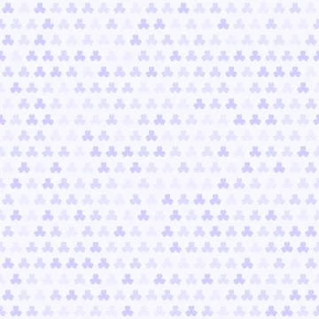 Violet shamrock pattern. Seamless clover vector background Stock Illustration