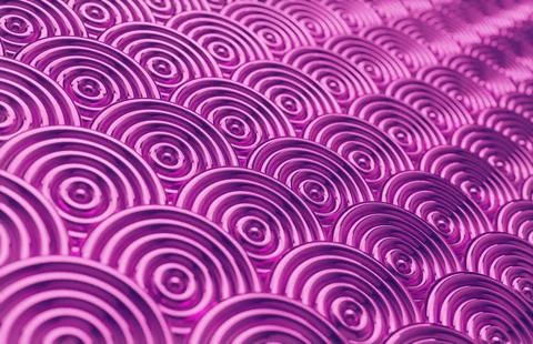 Violet shiny pattern background, 3d render Stock Illustration