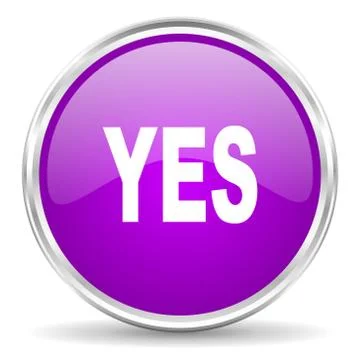 Violet - silver circle web icon Stock Illustration