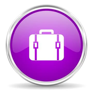 Violet - silver circle web icon Stock Illustration