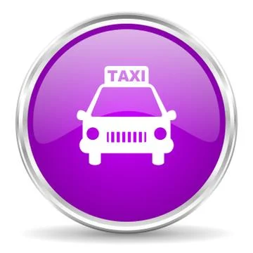 Violet - silver circle web icon Stock Illustration