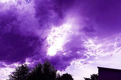 Violet sky Stock Photos