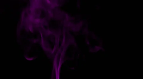 Violet Smoke on Black Background Stock Footage 68034254