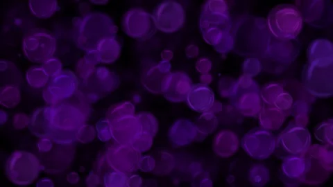 Violet Smooth Bubbles and Bokeh Effect Stock Footage 98619833
