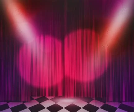 Violet stage spotlight background 스톡 일러스트