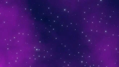 Violet starry night sky turns around seamless background loop 3d animation Stock Footage 169994014