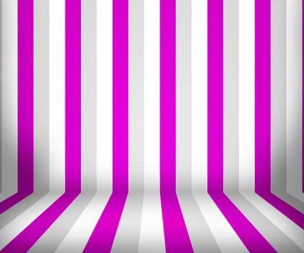 Violet strips room backdrop Stock Illustration