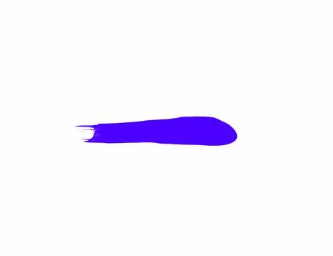 Violet stroke brush isolated on white background for art design Stock Illustration
