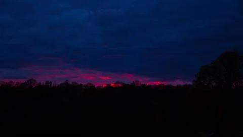 Violet Sunset Stockfoto's