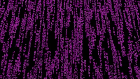 Violet Symbols On Black Background 库存影片 144662413