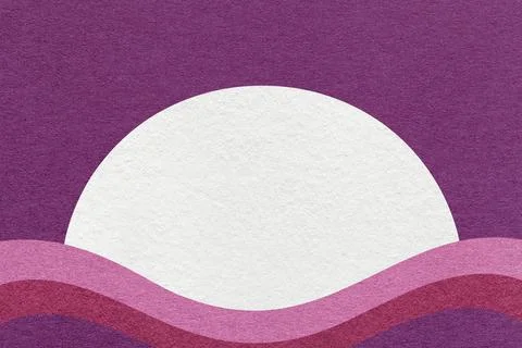 Violet textured paper background with white circle for copy space and purple, Stock Illustration