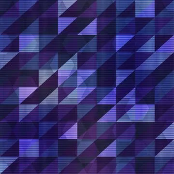 Violet triangle seamless pattern with grunge effect Stock Illustration