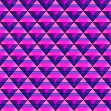 Violet triangle seamless pattern Stockillustratie