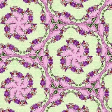 Violet triangles pattern for baby print textile or fabric イラスト素材