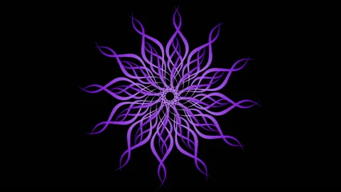 Violet vector sun. Seamless rotation Stock Footage 130839599