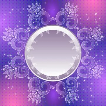 Violet vintage vector abstract background Stock Illustration