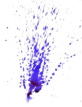 Violet Watercolor Blot Stockillustratie