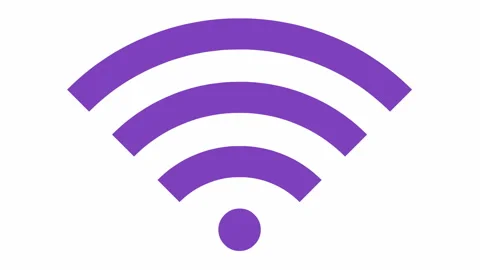 Violet wi fi white Stock Footage 195162758