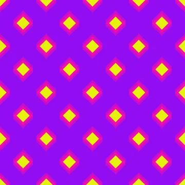 Violet yellow asian ikat pattern Stock Illustration
