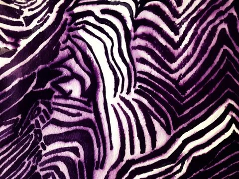 Violet Zebra Print. Stock Illustration