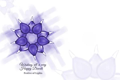 Violet000002DiwaliDesignBackground Stock Illustration