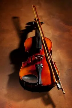 Violin and bow Stock Photos