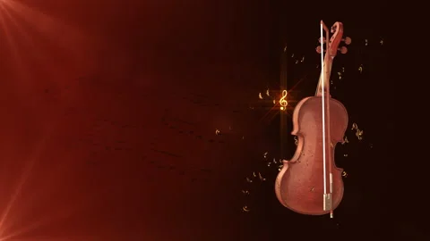 Violin Background Stock Footage 233895254